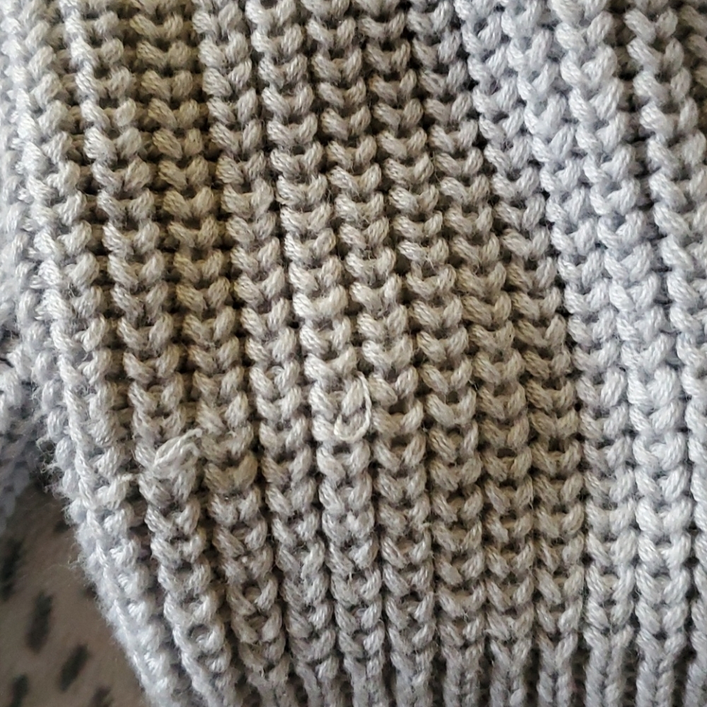 Rails Gray Lace Up Sweater Size S - Picture 10 of 12